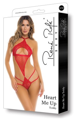 Ženski body u crvenoj boji Rene Rofe  7550024RED SM-1